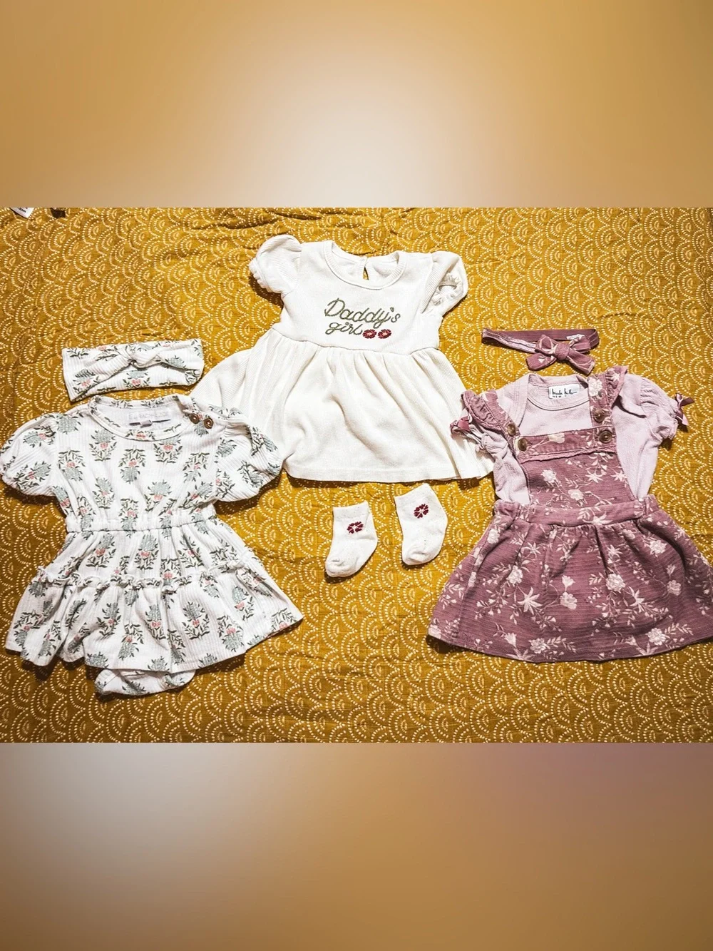 Bundle of Baby Girl Dresses with Matching Accessories